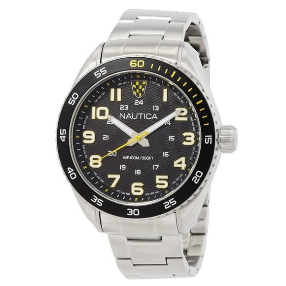 FX04627B NWT Nautica Fashion Men's Quartz Steel Authentic Watch - Picture 1 of 4